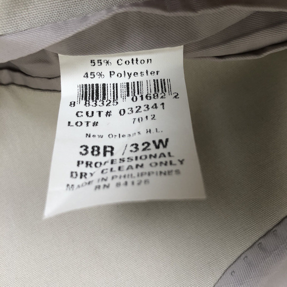 NWT HASPEL Astor Cotton Classic Pleated 2pc‎ Suit 38R Jacket 32x30 Pant Oyster - Picture 4 of 16